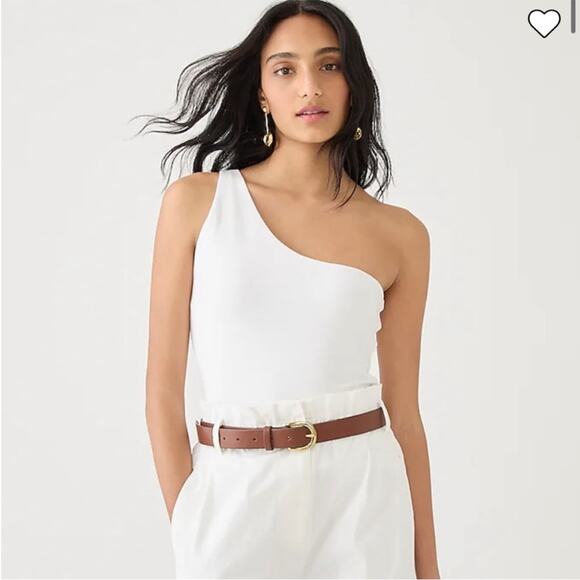 J. Crew Tops - J.Crew NWT One Shoulder Tank Top Size S